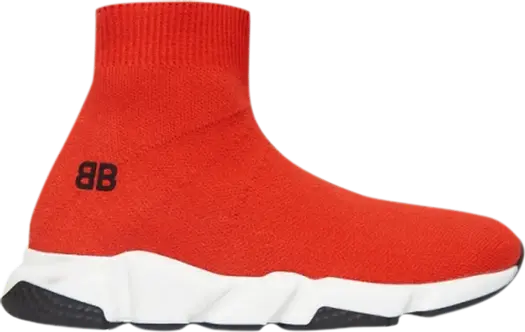 Кроссовки Balenciaga Speed Trainer Kids Red, детские, красные