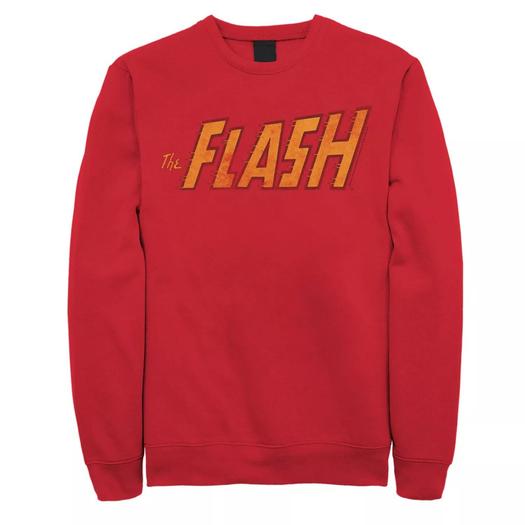 Мужской классический оранжевый свитшот с логотипом DC Comics The Flash Licensed Character
