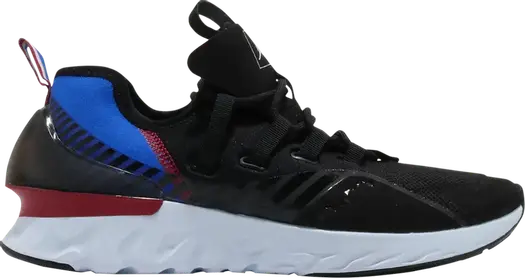Кроссовки Paris Saint-Germain x Jordan React Havoc SE Black Hyper Cobalt Red, черный