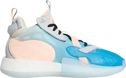 Кроссовки Adidas ZoneBoost 'Aeroblue Clear Orange', синий
