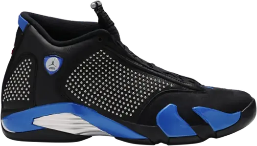 Кроссовки Supreme x Air Jordan 14 Retro Black Varsity Royal, черный