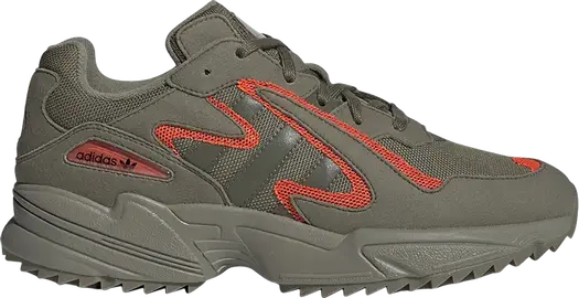 Кроссовки Adidas Yung-96 Chasm Trail 'Raw Khaki', зеленый