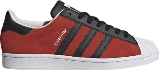 Лимитированные кроссовки Adidas Superstar 'Red Core Black', красный