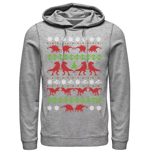 Мужской свитер с рисунком Jurassic World Dino Ugly Holiday, пуловер, толстовка с рисунком Licensed Character