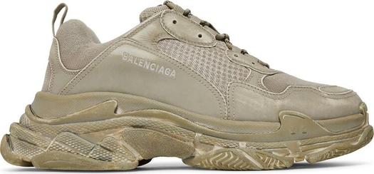 Кроссовки Balenciaga Triple S Sneaker Light Beige Faded, кремовый