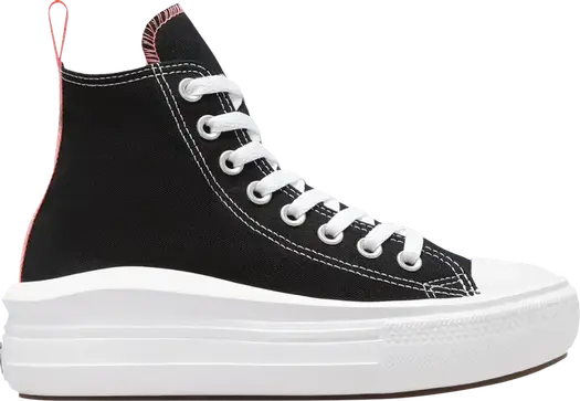 Кроссовки Converse Chuck Taylor All Star Move High GS Black Pink Salt, черный