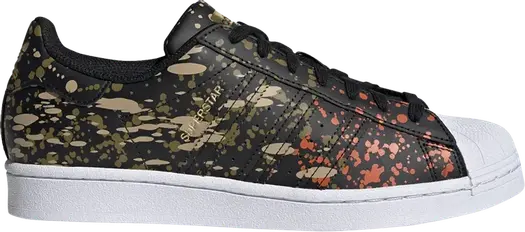 Кроссовки Adidas Superstar 'Splashes, Splatter and Drips - Black', черный