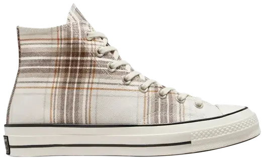 Кроссовки Converse Chuck 70 High Desert Tartan - Egret, кремовый