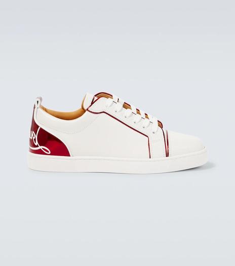 Кроссовки Christian Louboutin Fun Louis Junior leather, белый