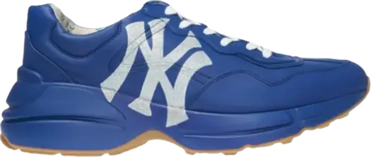 Кроссовки Gucci Rhyton Leather Sneaker NY Yankees, синий