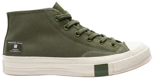 Кроссовки Converse Undefeated x Chuck 70 Mid Chive Parchment, зеленый