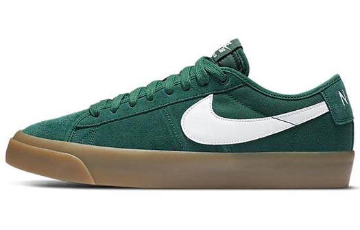 Кроссовки Nike Sb Blazer Low Gt, темно-зеленый/белый