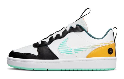 Кроссовки Nike Court Borough Low 2 SE, белый/оранжевый/зеленый
