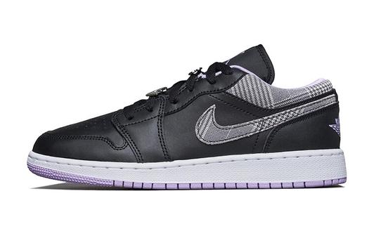 Кроссовки Air Jordan 1 Low с узором «гусиные лапки» (GS)