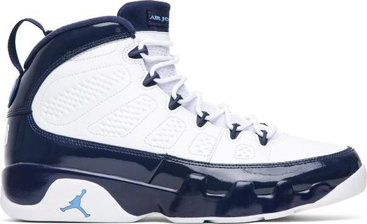 Кроссовки Air Jordan 9 Retro UNC, синий