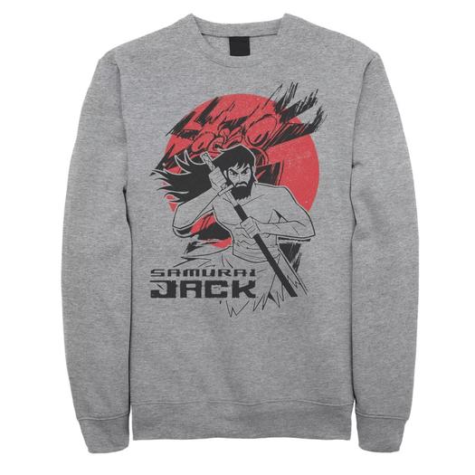 Мужской флисовый свитшот с круглым вырезом Cartoon Network Samurai Jack Licensed Character