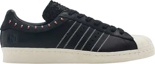 Кроссовки Adidas Invincible x Superstar 80V 'Tribal', черный