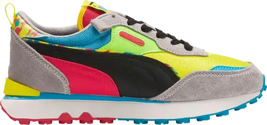 Кроссовки Puma Rider FV Big Kid Charcoal & Paint, желтый