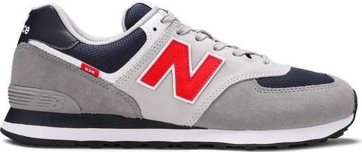 Кроссовки New Balance 574, серый/красный