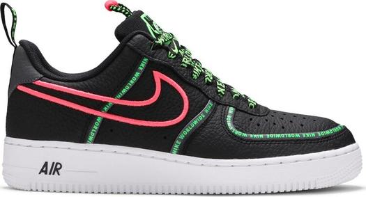 Кроссовки Nike Air Force 1 '07 Premium 'Worldwide Pack - Black Green Strike', черный