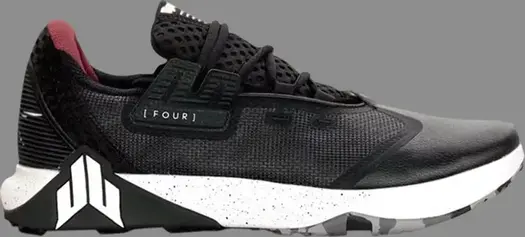 Кроссовки jj 4 'black white' Reebok, черный