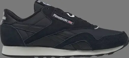 Кроссовки classic nylon 'black morning fog' Reebok, черный