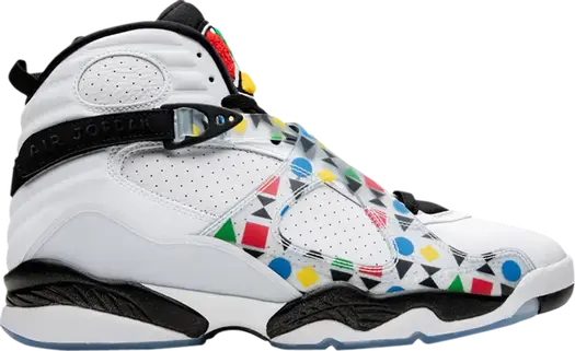 Кроссовки Air Jordan 8 Retro Quai 54, белый