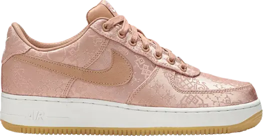 Кроссовки Nike CLOT x Air Force 1 Low Premium 'Rose Gold Silk' Special Box, розовый