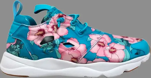 Лимитированные кроссовки wmns furylite fg 'pink flowers' Reebok, синий