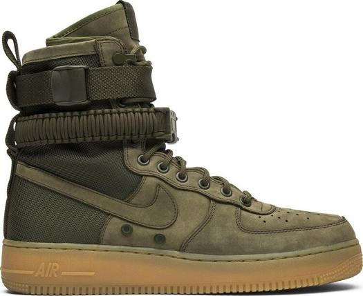 Кроссовки Nike SF Air Force 1 'Faded Olive', зеленый