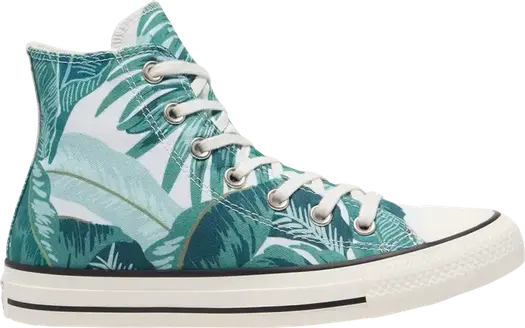 Кроссовки Converse Chuck Taylor All Star High Jungle Scene - Green Floral Print, зеленый