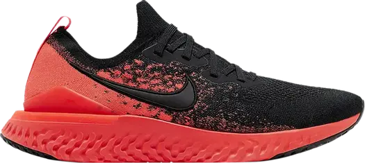 Кроссовки Nike Epic React Flyknit 2 'Black Infrared', красный