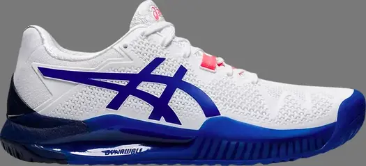 Кроссовки wmns gel resolution 8 'white lapis lazuli blue' Asics, белый
