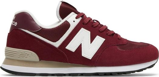 Кроссовки New Balance 574, красный/белый