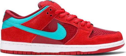 Кроссовки Nike Dunk Low Pro SB 'Brickhouse Turbo Green', красный