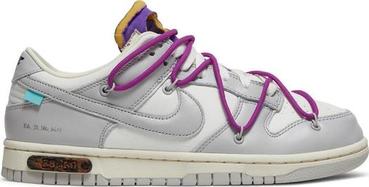 Кроссовки Nike Off-White x Dunk Low 'Lot 28 of 50', белый