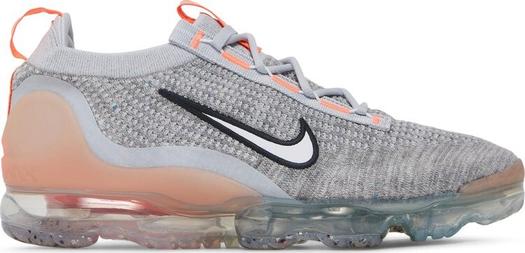 Кроссовки Nike Air VaporMax 2021 Flyknit 'Grey Fog Bright Mango', серый