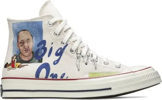 Кроссовки Converse Spencer McMullen x Chuck Taylor All Star 70 High People Print, белый