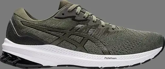 Кроссовки gt 1000 11 'lihcen green olive canvas' Asics, зеленый