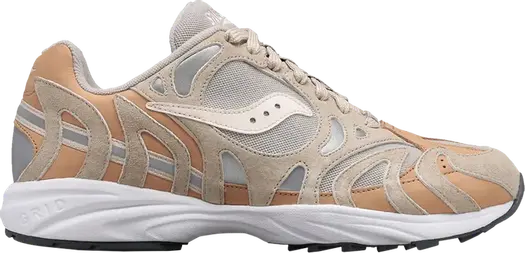 Кроссовки Saucony Grid Azura 2000 Premium Beige Silver, серый