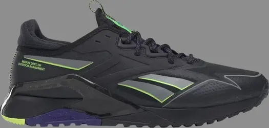 Кроссовки nano x2 tr adventure winter 'black solar acid yellow' Reebok, черный