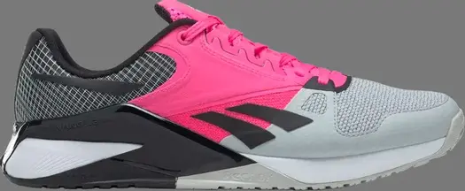 Кроссовки nano 6000 'pure grey atomic pink' Reebok, серый