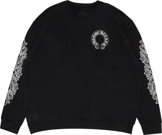 Свитшот Chrome Hearts Horseshoe Logo, черный