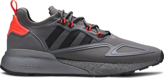Кроссовки Adidas ZX 2K Boost 'Grey Solar Red', серый