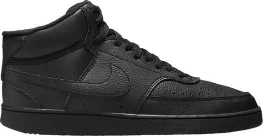 Кроссовки Nike Court Vision Mid Next Nature 'Triple Black', черный