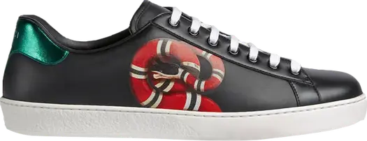 Кроссовки Gucci Ace Kingsnake, черные