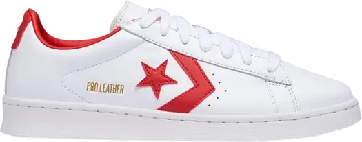 Кроссовки Converse Pro Leather Low OG White University Red, белый
