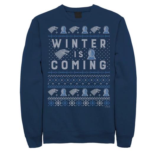 Мужской свитшот Game of Thrones Holidays Winter Is Coming Licensed Character