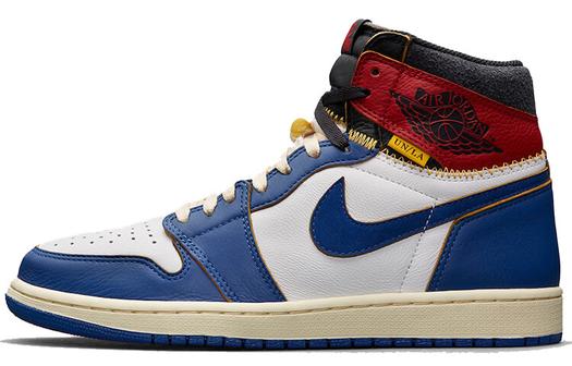 Кроссовки Jordan Union LA x Air Jordan Vintage Unisex, белый/синий