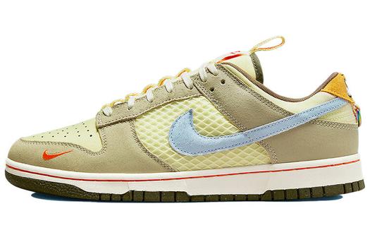 Кроссовки Nike Dunk Low, желтый-бежевый